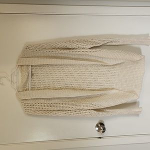Long off white cardigan